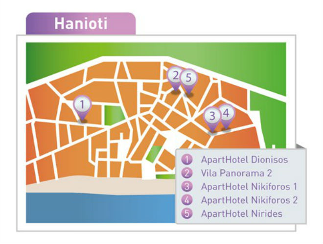 mapa haniotija grcka Hanioti   mapa   Amos travel mapa haniotija grcka